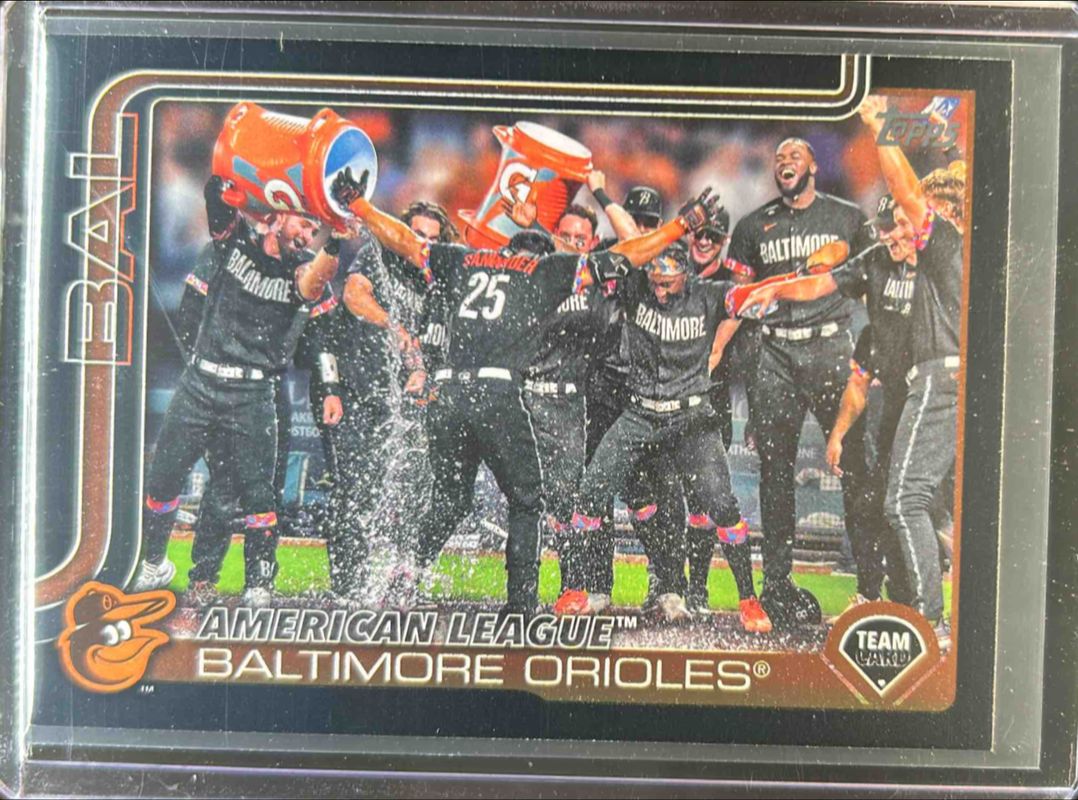 Baltimore Orioles 2025 Topps #170 Black /74 RAW