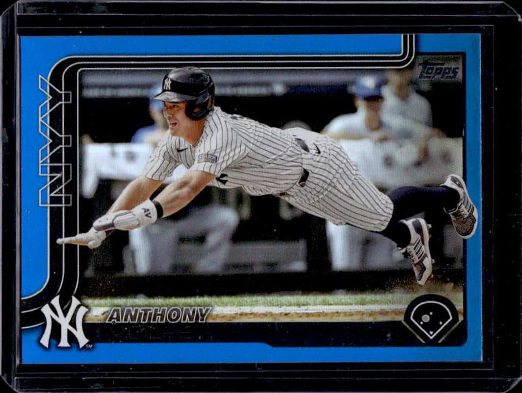 Anthony Volpe 2025 Topps #35 Blue Rainbow /150 RAW