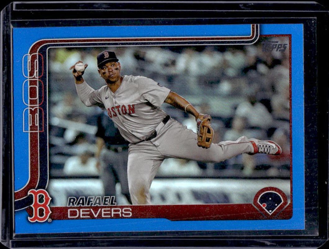 Rafael Devers 2025 Topps #285 Blue Rainbow /150 RAW