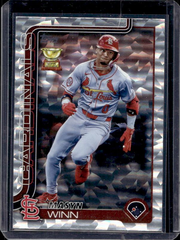 Masyn Winn 2025 Topps #22 Silver Crackle Foilboard RAW