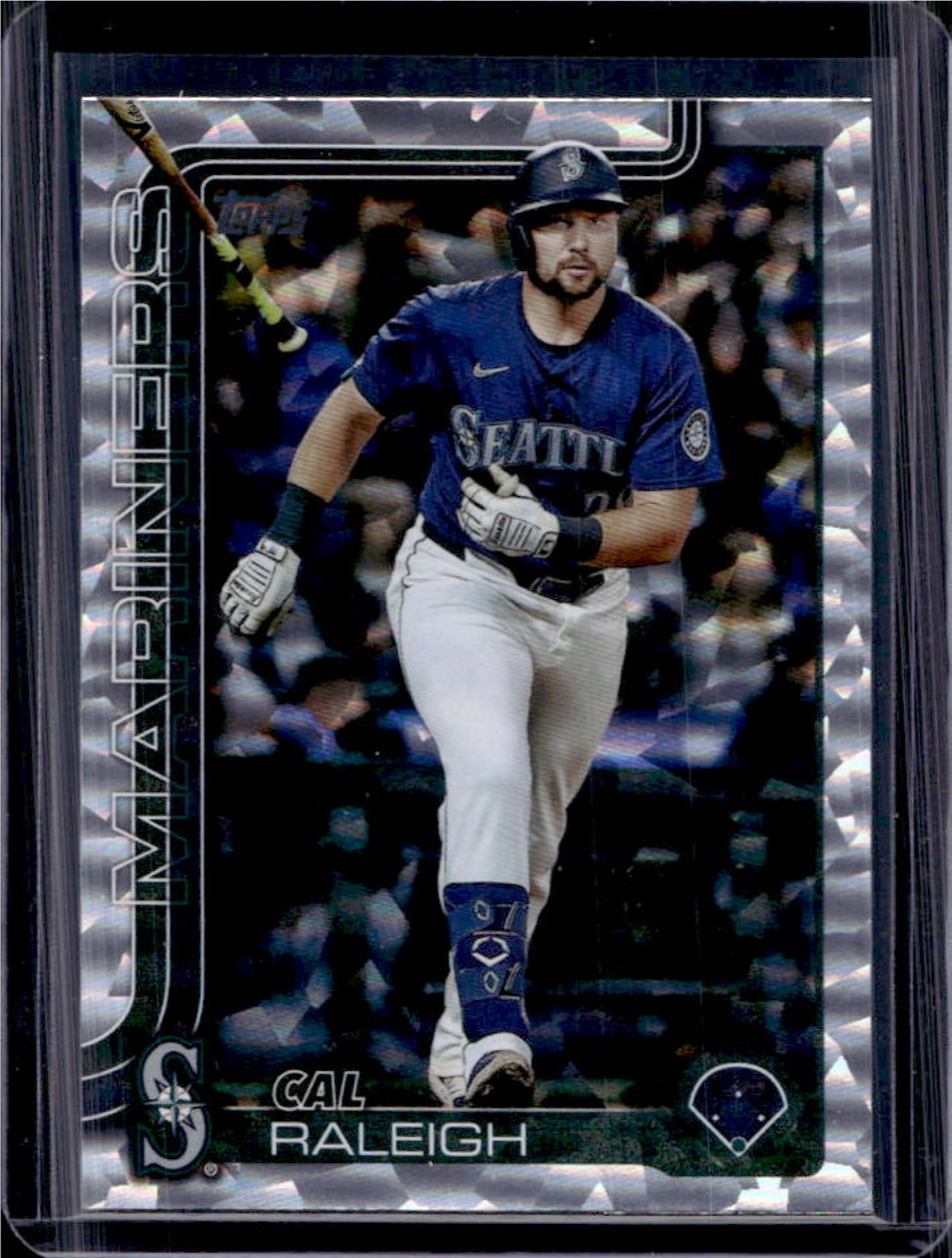 Cal Raleigh 2025 Topps #603 Silver Crackle Foilboard Price Guide ...