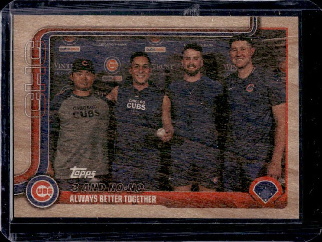 Shota Imanaga 2025 Topps #517 Wood /25 RAW
