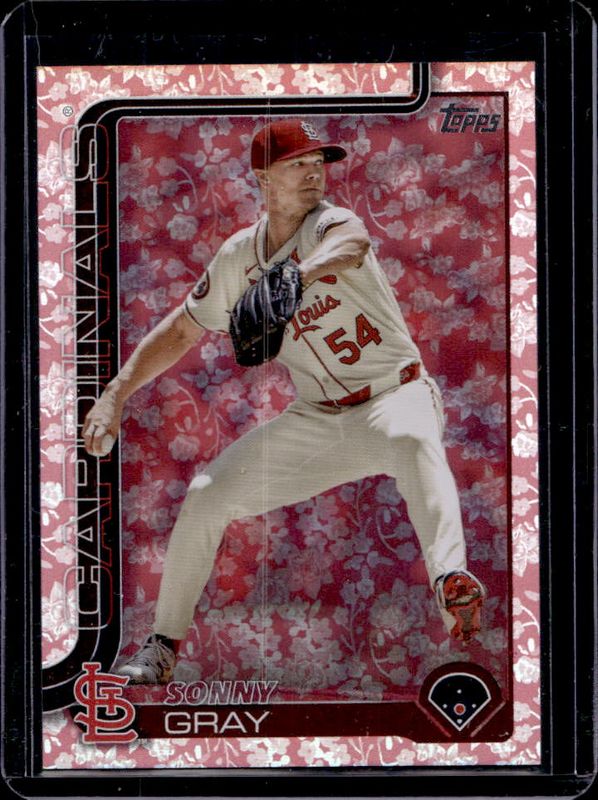 Sonny Gray 2025 Topps #306 Holiday Flowers /50 RAW
