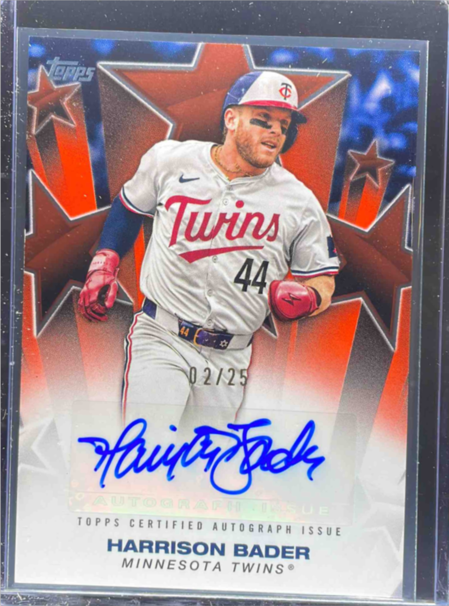 Harrison Bader 2025 Topps #BSA2-HB Baseball Stars Autographs (Series 2 ...