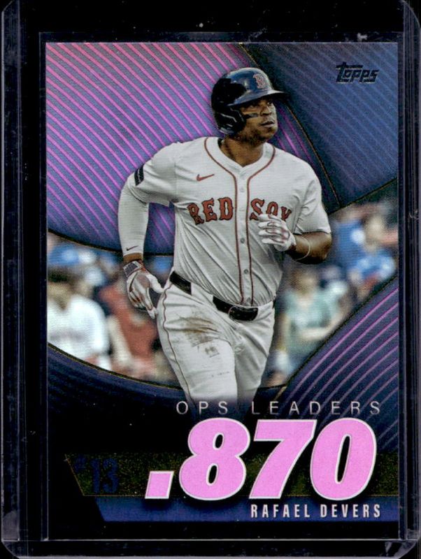Rafael Devers 2025 Topps #OPS-13 OPS Best - Pink Foil RAW