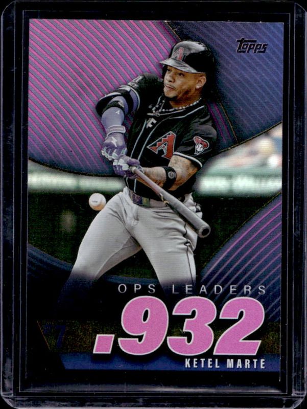 Ketel Marte 2025 Topps #OPS-7 OPS Best - Pink Foil RAW