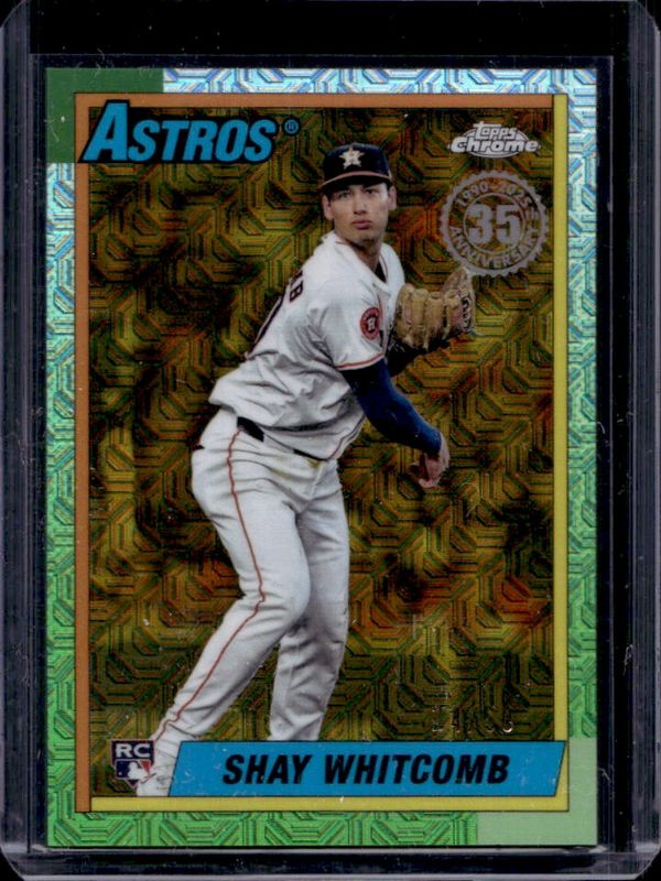 Shay Whitcomb 2025 Topps #T90C-118 1990 Baseball Chrome Silver Pack - Gold Refractor /50 Rookie RAW