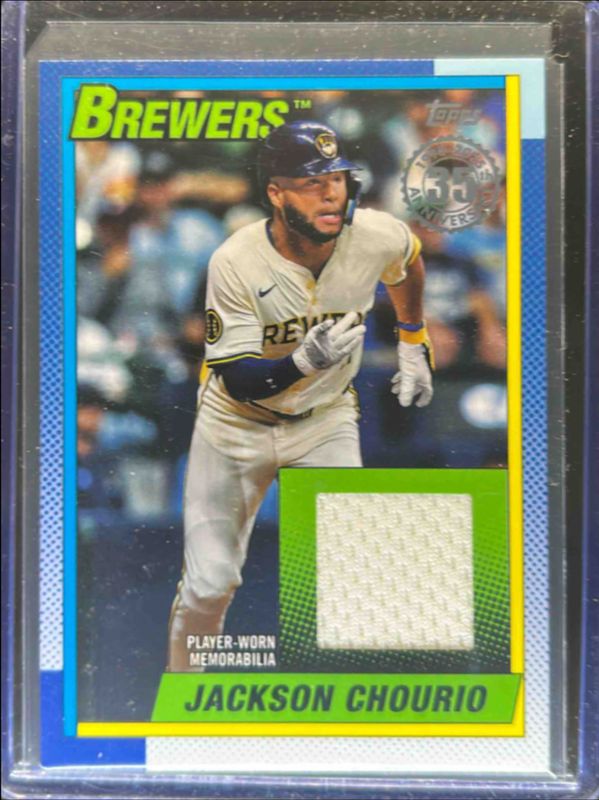 Jackson Chourio 2025 Topps #90R2-JC 1990 Baseball Relics (Series Two) RAW