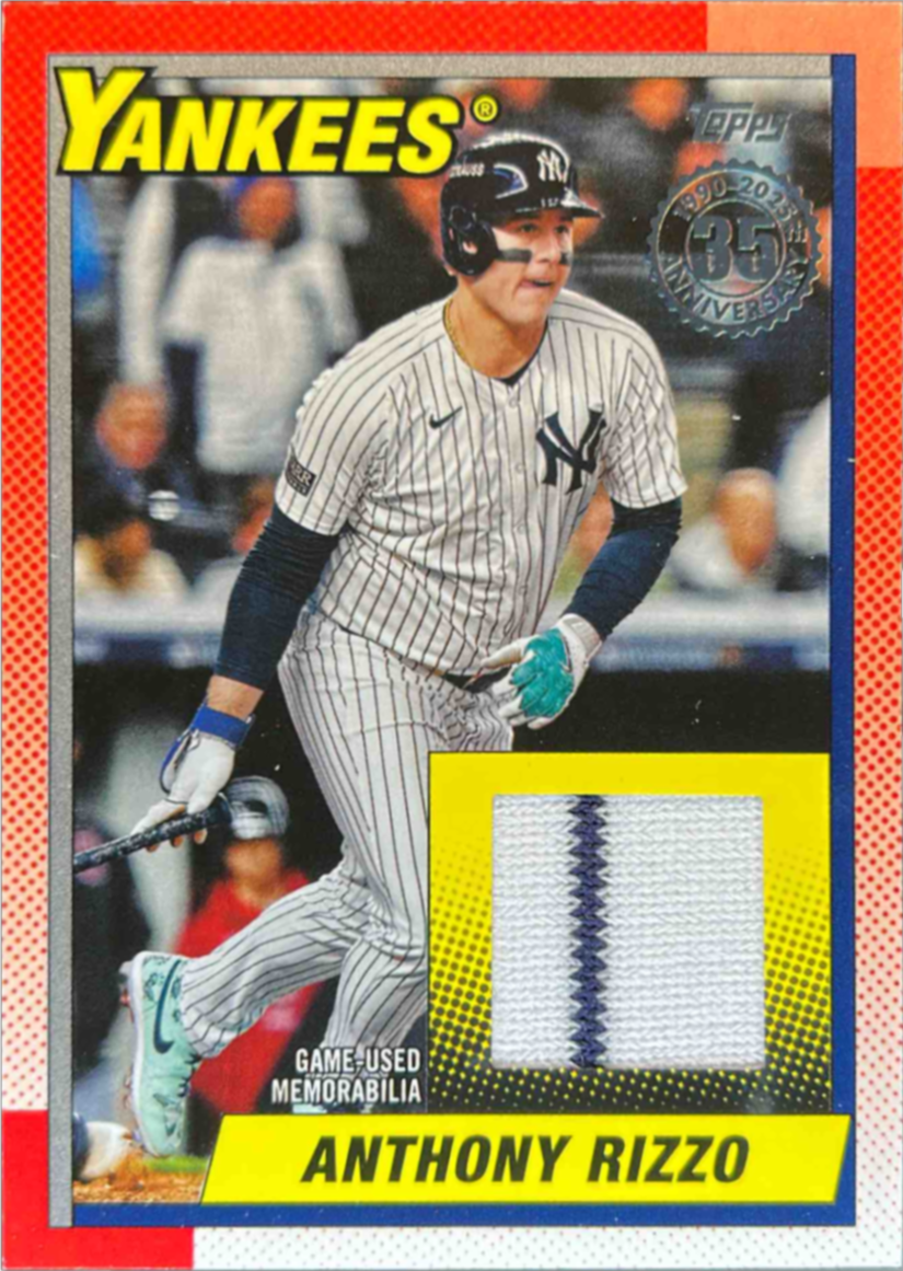 Anthony Rizzo 2025 Topps #90R2-ARI 1990 Baseball Relics (Series Two ...