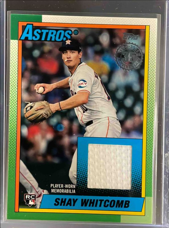 Shay Whitcomb 2025 Topps #90R2-SW 1990 Baseball Relics (Series Two) Rookie RAW