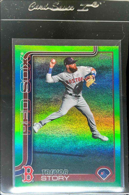 Trevor Story 2025 Topps #577 Green Rainbow /99 RAW
