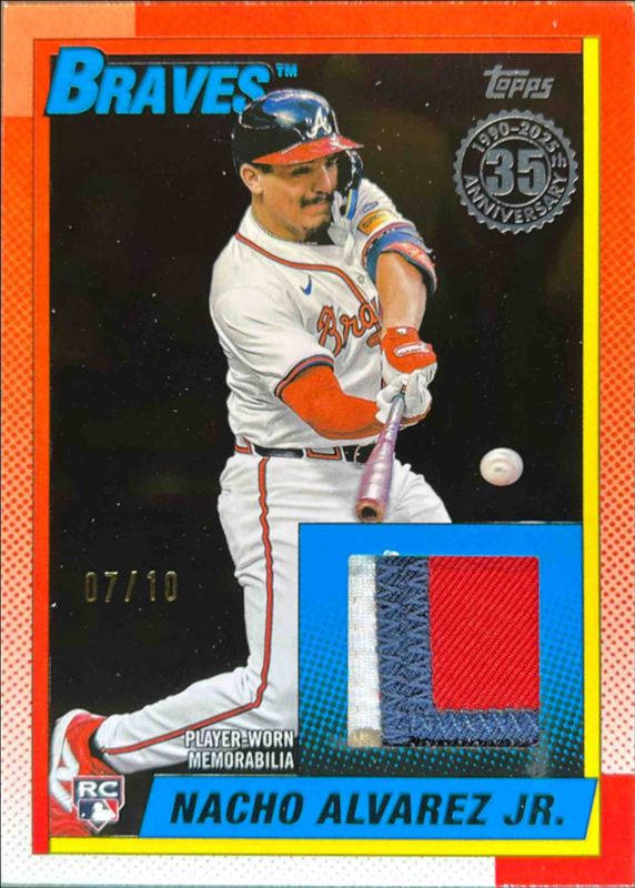 Nacho Alvarez Jr. 2025 Topps #90R2-NA 1990 Baseball Relics (Series Two) - Black /10 Rookie RAW