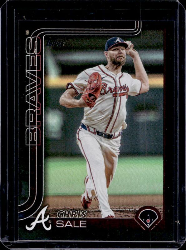 Chris Sale 2025 Topps #316 Black Rainbow /10 RAW