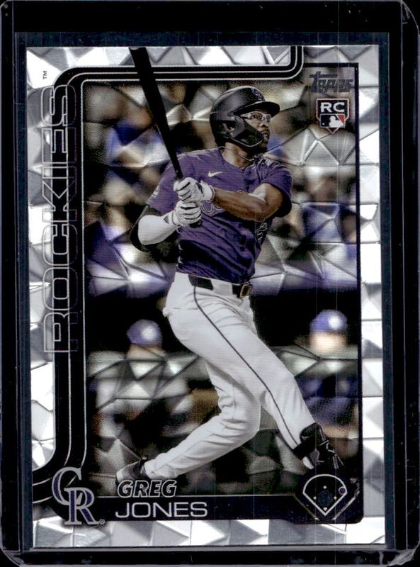 Greg Jones 2025 Topps #36 Diamante Foil Rookie RAW