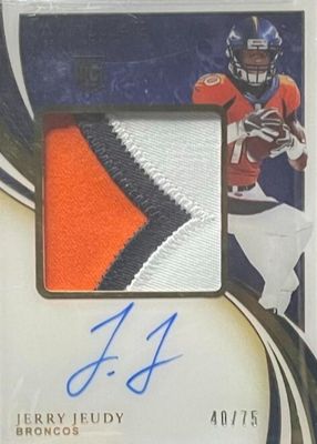 2020 Immaculate #PPR-JJE Premium Patch Rookie Autographs (/75)