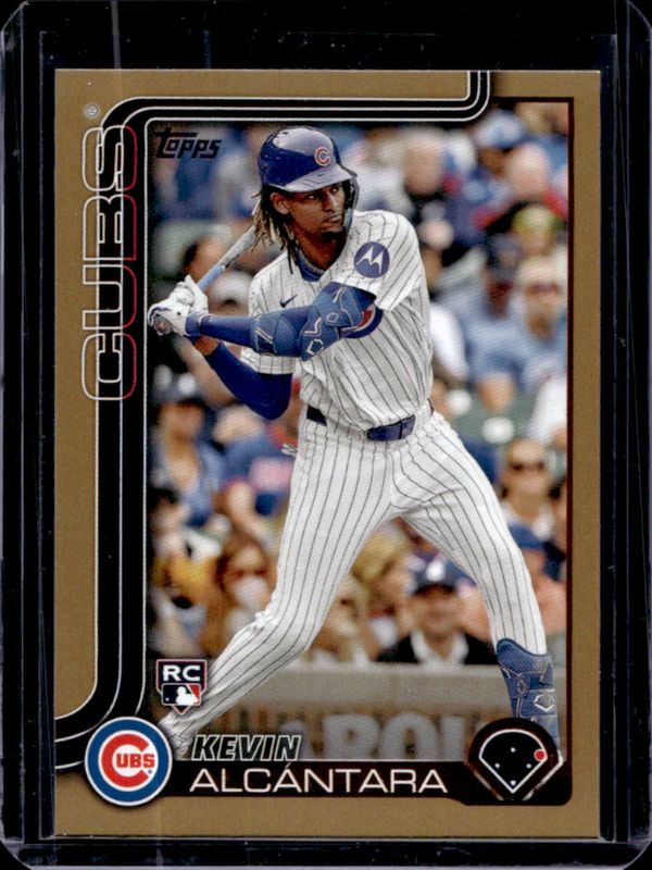 Kevin Alcantara 2025 Topps #578 Gold /2025 Rookie RAW