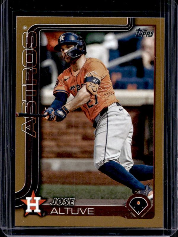 Jose Altuve 2025 Topps #260 Gold /2025 RAW