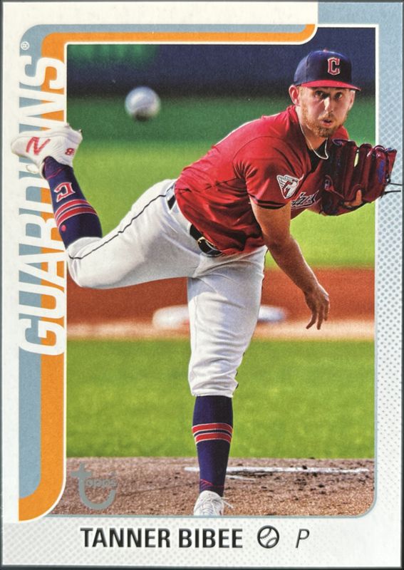 Tanner Bibee 2025 Topps #164 Vintage Stock Retro /99 RAW