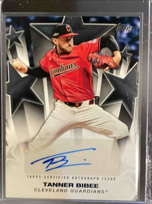 Tanner Bibee 2025 Topps #BSA2-TB Baseball Stars Autographs (Series 2) RAW