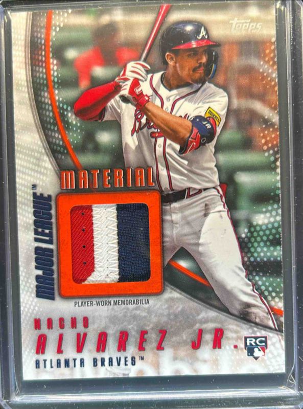 Nacho Alvarez Jr. 2025 Topps #MLM2-NAJ Major League Material Relics (Series 2) - Orange /25 Rookie RAW