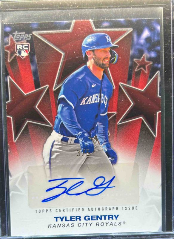 Tyler Gentry 2025 Topps #BSA2-TGE Baseball Stars Autographs (Series 2) - Red /5 Rookie RAW