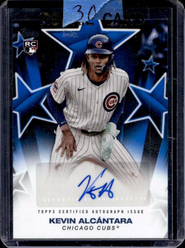 Kevin Alcantara 2025 Topps #BSA-KAL Baseball Stars Autographs - Blue /150 Rookie RAW