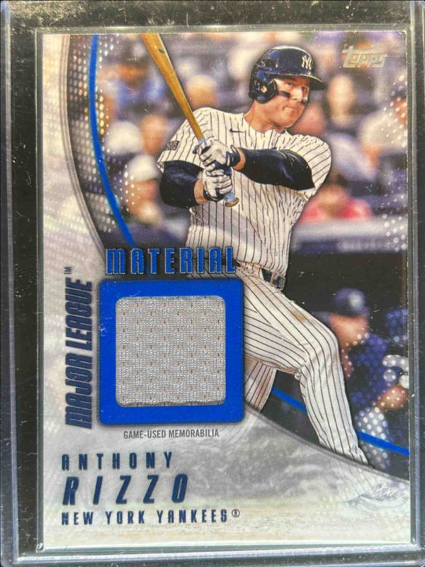 Anthony Rizzo 2025 Topps #MLM2-ARZ Major League Material Relics (Series 2) - Blue /150 RAW