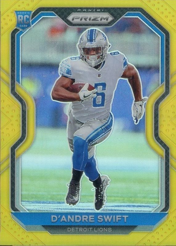 D'Andre Swift 2020 Prizm #358 Gold /10 Rookie RAW