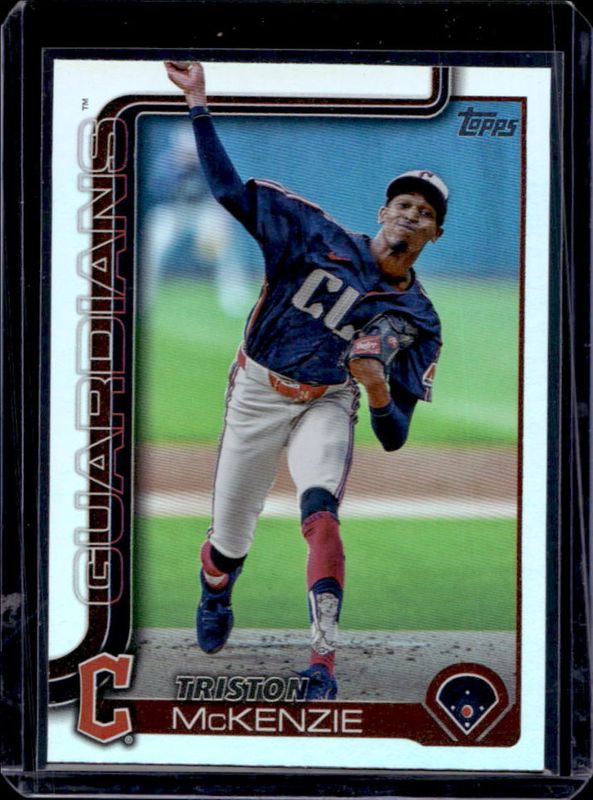 Triston McKenzie 2025 Topps #645 Rainbow Foil RAW