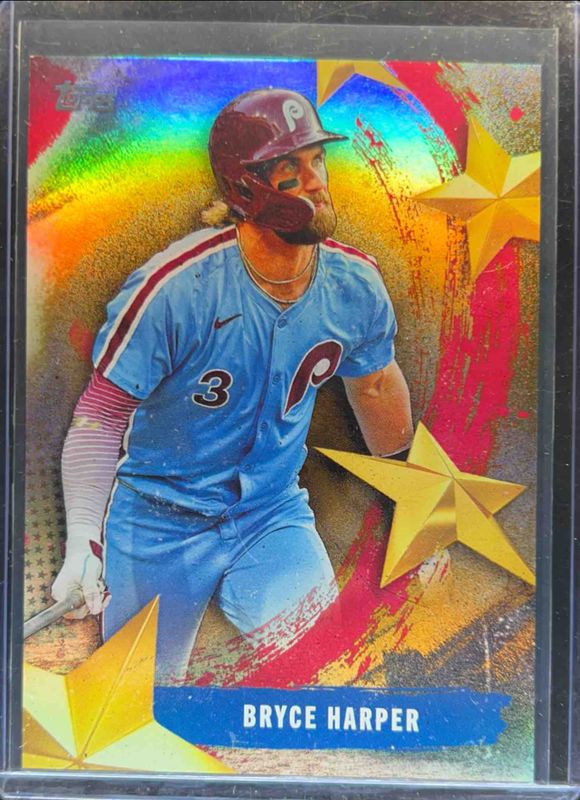 Bryce Harper 2025 Topps #SMLB-3 Stars of MLB - Gold Foilboard /50 RAW