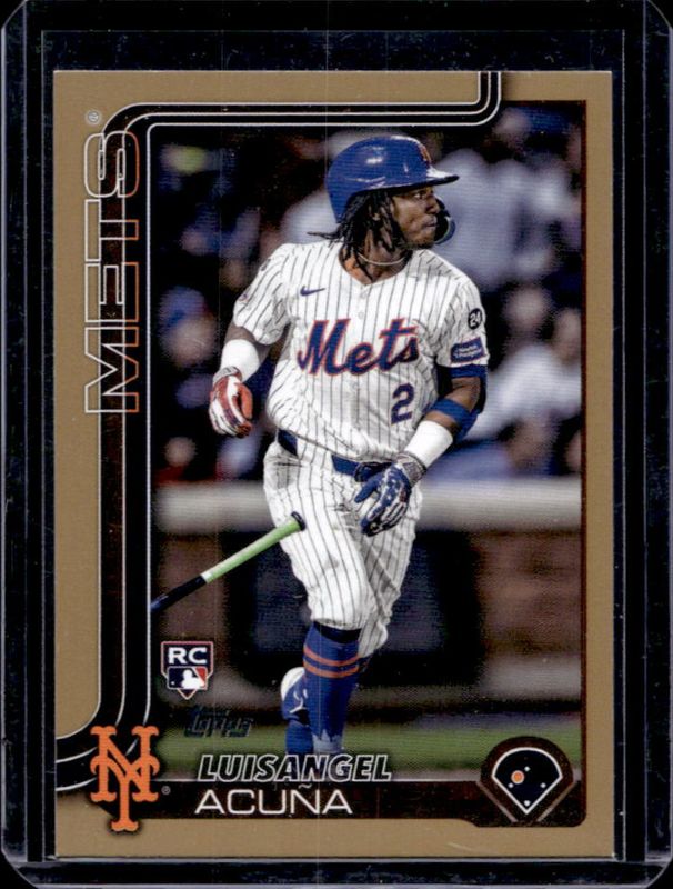 Luisangel Acuna 2025 Topps #524 Gold /2025 Rookie RAW