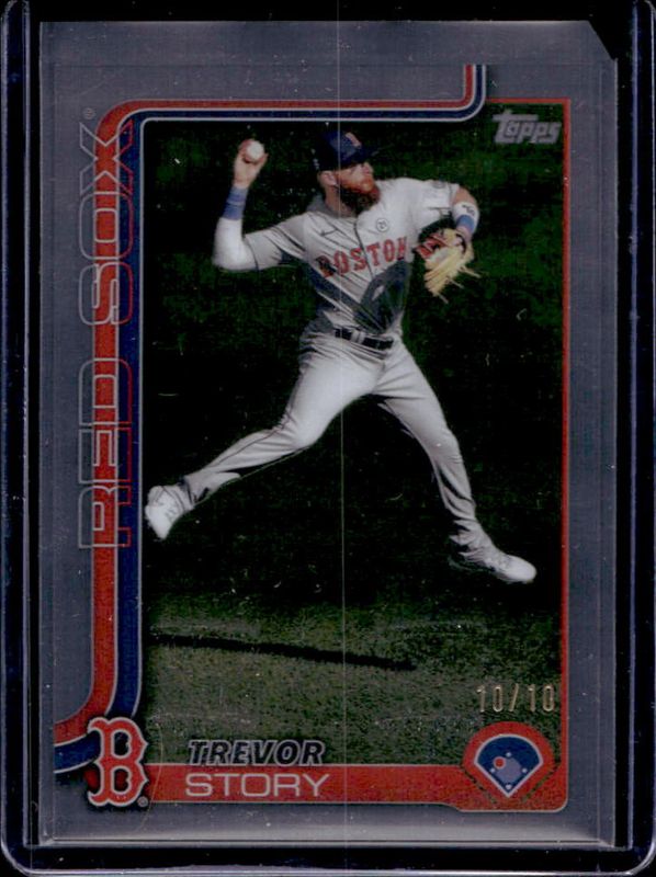 Trevor Story 2025 Topps #577 Black Holo Foil /10 RAW