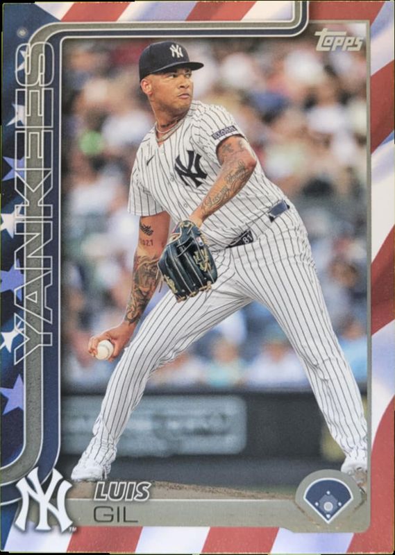 Luis Gil 2025 Topps #321 Independence Day /76 RAW