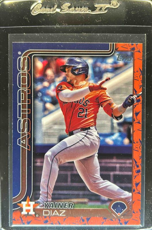Yainer Diaz 2025 Topps #299 Team Color RAW