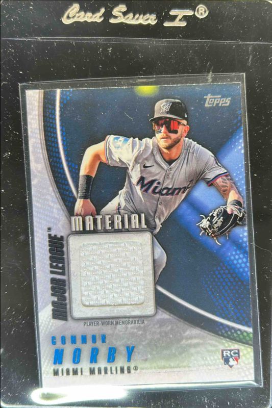 Connor Norby 2025 Topps #MLM2-CN Major League Material Relics (Series 2) Rookie RAW