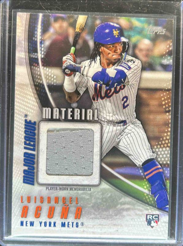 Luisangel Acuna 2025 Topps #MLM2-LAC Major League Material Relics (Series 2) Rookie RAW