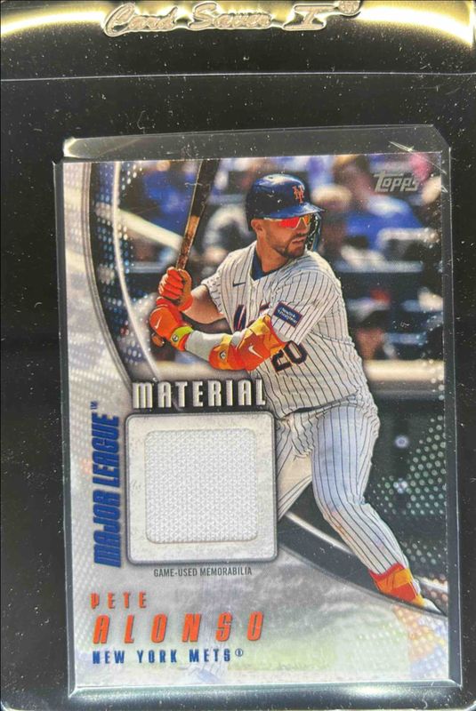 Pete Alonso 2025 Topps #MLM2-PA Major League Material Relics (Series 2) RAW