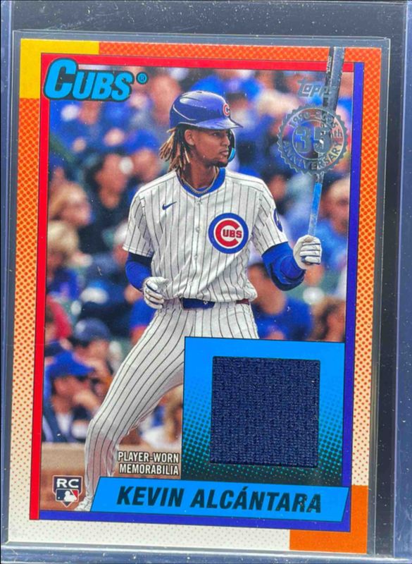 Kevin Alcantara 2025 Topps #90R2-KA 1990 Baseball Relics (Series Two) Rookie RAW