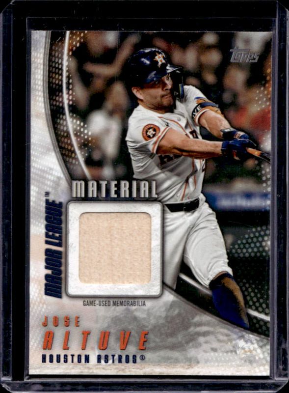 Jose Altuve 2025 Topps #MLM2-JA Major League Material Relics (Series 2) RAW