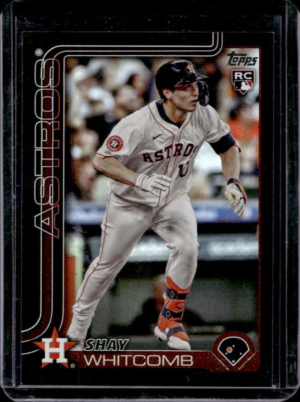 Shay Whitcomb 2025 Topps #87 Black Rainbow /10 Rookie RAW