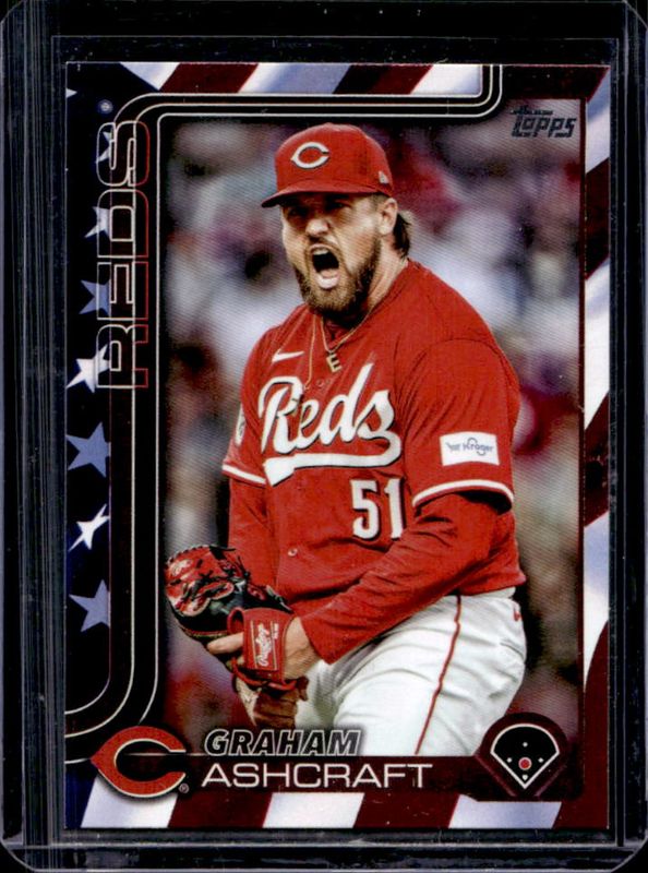 Graham Ashcraft 2025 Topps #626 Independence Day /76 RAW