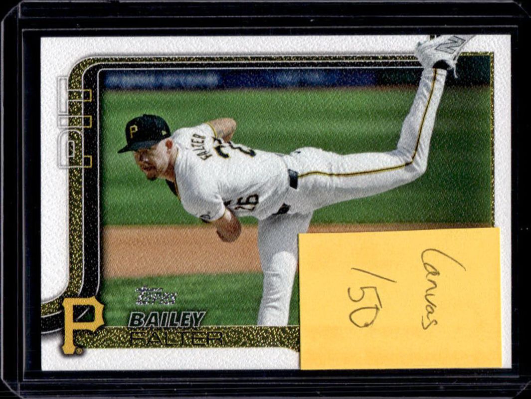 Bailey Falter 2025 Topps #671 Canvas /50 RAW