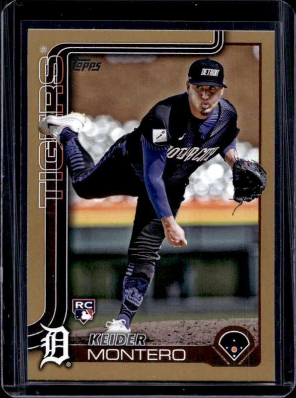 Keider Montero 2025 Topps #665 Gold /2025 Rookie RAW