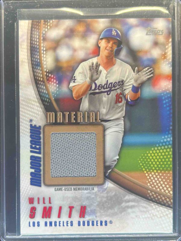 Will Smith 2025 Topps #MLM-WS Major League Material Relics - Gold /50 RAW