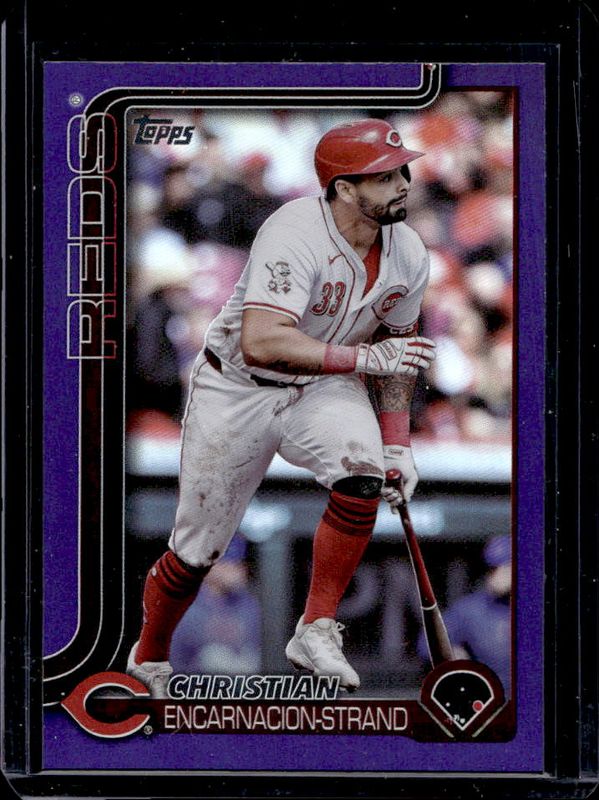 Christian Encarnacion-Strand 2025 Topps #4 Purple Rainbow /250 RAW