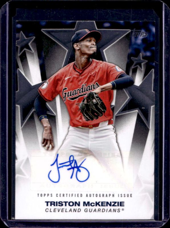 Triston McKenzie 2025 Topps #BSA2-TMC Baseball Stars Autographs (Series 2) RAW