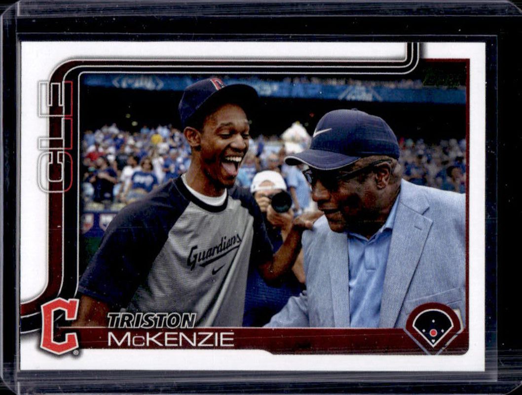 Triston McKenzie 2025 Topps #645 Golden Mirror Image Variation /(SSP) RAW