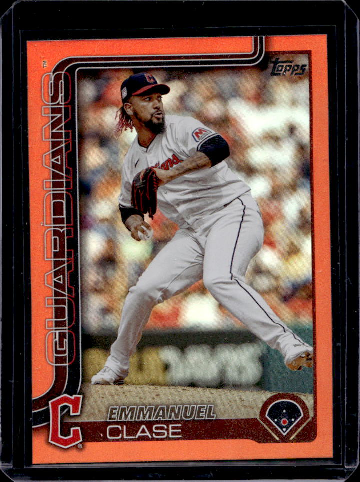 Emmanuel Clase 2025 Topps #326 Orange Rainbow /25 Price Guide - Sports ...