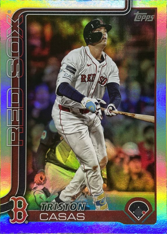 Triston Casas 2025 Topps #11 Rainbow Foil RAW