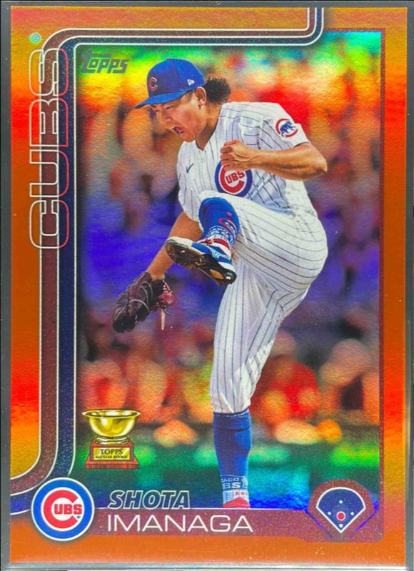 Shota Imanaga 2025 Topps #473 Orange Rainbow /25 RAW